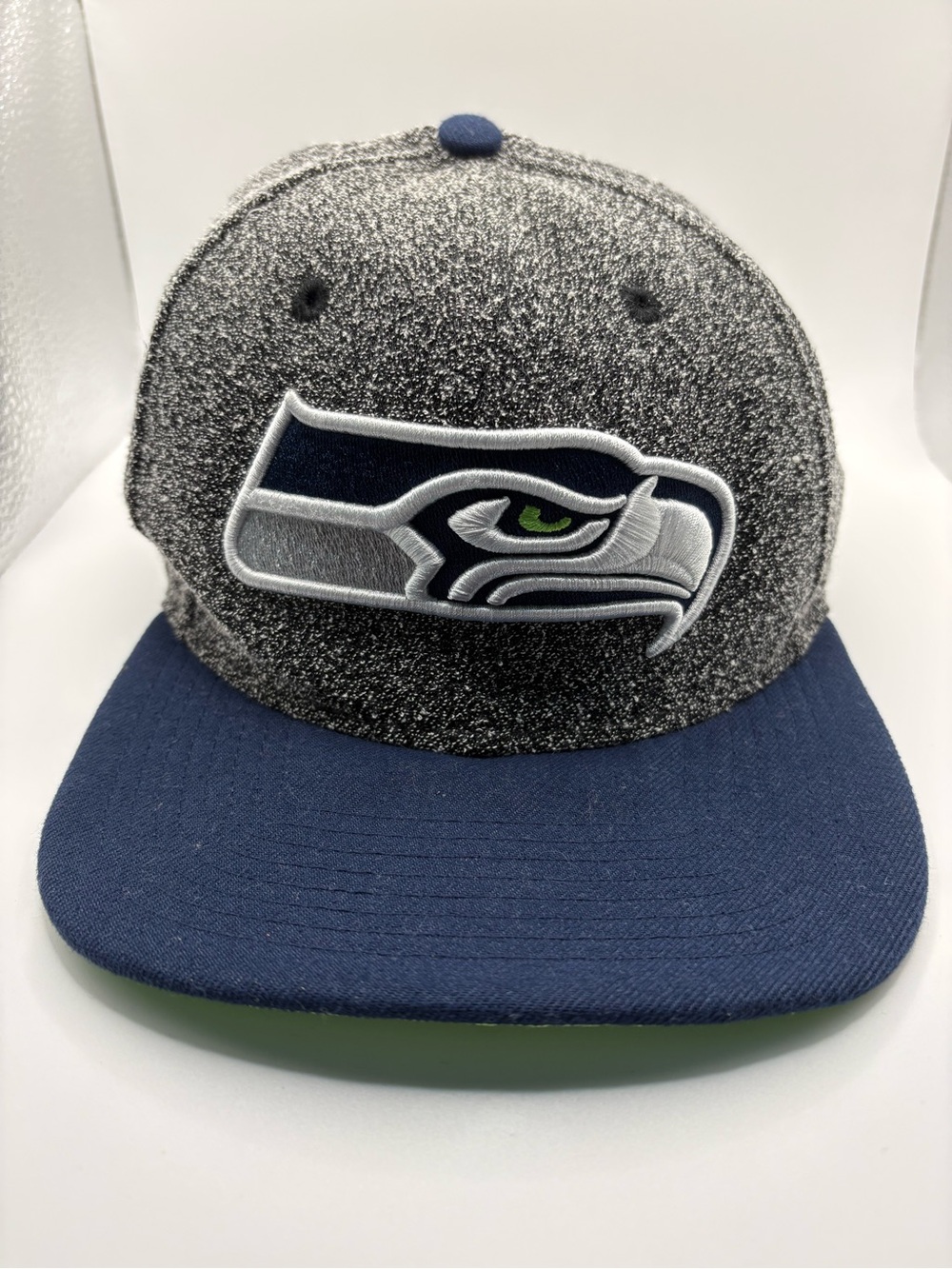 Seattle Seahawks New Era 9FIFTY Snapback Hat Gray Navy Green NFL